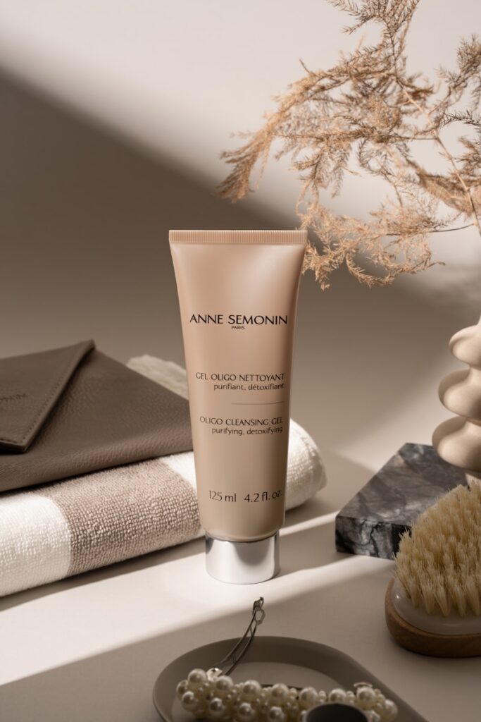 A close up of a shelf with a lot of items